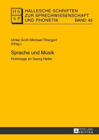 Abbildung von: Sprache und Musik - Peter Lang Verlag