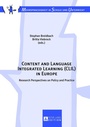Cover: Content and Language Integrated Learning (CLIL) in Europe - Peter Lang Verlag