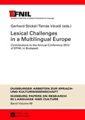 Cover: Lexical Challenges in a Multilingual Europe - Peter Lang Verlag