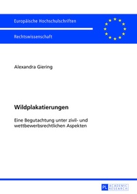 Abbildung von: Wildplakatierungen - Peter Lang Verlag