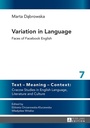 Cover: Variation in Language - Peter Lang Verlag