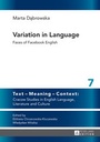 Cover: Variation in Language - Peter Lang Verlag