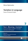 Cover: Variation in Language - Peter Lang Verlag