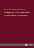 Cover: Language as Information - Peter Lang Verlag