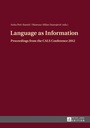 Cover: Language as Information - Peter Lang Verlag