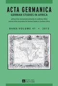 Cover: ACTA GERMANICA - Peter Lang Verlag