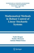 Cover: Mathematical Methods in Robust Control of Linear Stochastic Systems - Springer