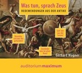 Cover: Was tun, sprach Zeus - auditorium maximum