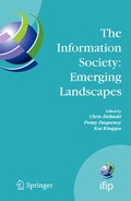 Cover: The Information Society: Emerging Landscapes - Springer