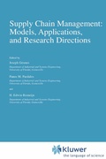 Cover: Supply Chain Management: Models, Applications, and Research Directions - Springer