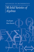 Cover: M-Solid Varieties of Algebras - Springer
