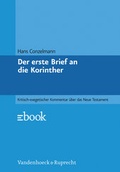 Cover: Der erste Brief an die Korinther - Vandenhoeck & Ruprecht