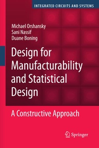 Enlarge image Cover: Design for Manufacturability and Statistical Design - Springer