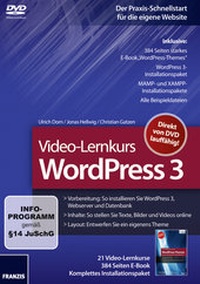 Abbildung von: Video-Lernkurs WordPress 3 - FRANZIS GmbH