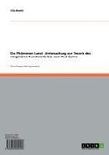 Cover: Das Ph&auml;nomen Kunst - Untersuchung zur Theorie des imagin&auml;ren Kunstwerks bei Jean-Paul Sartre - GRIN Verlag