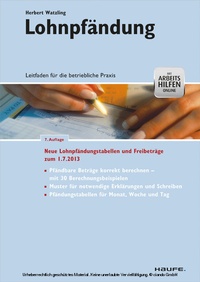 Bild: Lohnpfändung -mit Arbeitshilfen online - Haufe-Lexware
