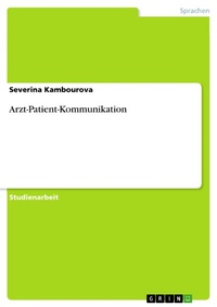 Abbildung von: Arzt-Patient-Kommunikation - GRIN Verlag