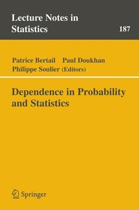 Enlarge image Cover: Dependence in Probability and Statistics - Springer