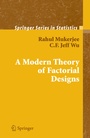 Cover: A Modern Theory of Factorial Design - Springer