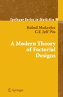 Cover: A Modern Theory of Factorial Design - Springer