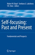 Cover: Self-focusing: Past and Present - Springer