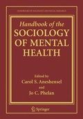 Cover: Handbook of the Sociology of Mental Health - Springer