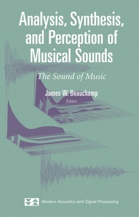 Enlarge image Cover: Analysis, Synthesis, and Perception of Musical Sounds - Springer