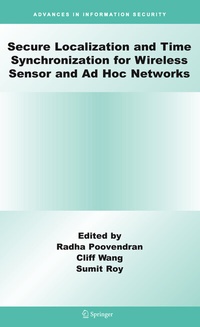 Enlarge image Cover: Secure Localization and Time Synchronization for Wireless Sensor and Ad Hoc Networks - Springer