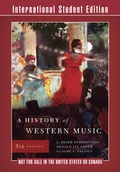 Cover: A History of Western Music - WW Norton & Co