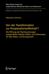 Enlarge image Cover: Von der Transformation zur Kooperationsoffenheit? - Springer
