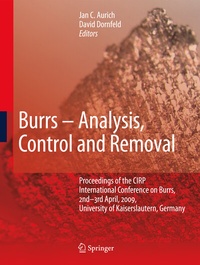 Enlarge image Cover: Burrs - Analysis, Control and Removal - Springer