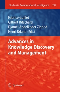Enlarge image Cover: Advances in Knowledge Discovery and Management - Springer