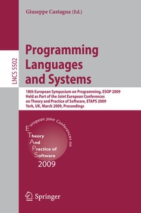 Enlarge image Cover: Programming Languages and Systems - Springer