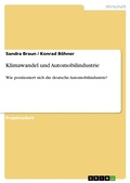 Cover: Klimawandel und Automobilindustrie - GRIN Verlag