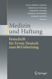 Abbildung von: Medizin und Haftung - Springer