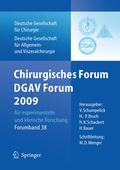 Cover: Chirurgisches Forum und DGAV 2009 - Springer