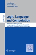 Cover: Logic, Language, and Computation - Springer