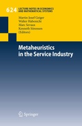 Cover: Metaheuristics in the Service Industry - Springer