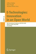 Cover: E-Technologies: Innovation in an Open World - Springer