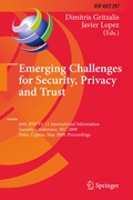 Cover: Emerging Challenges for Security, Privacy and Trust - Springer