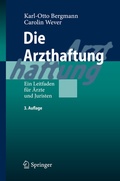 Cover: Die Arzthaftung - Springer