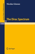 Bild: The Dirac Spectrum - Springer