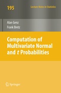 Cover: Computation of Multivariate Normal and t Probabilities - Springer