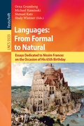 Cover: Languages: From Formal to Natural - Springer