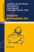 Cover: S&eacute;minaire de Probabilit&eacute;s XLII - Springer