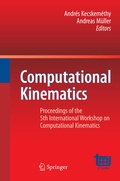 Cover: Computational Kinematics - Springer