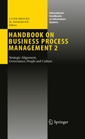 Cover: Handbook on Business Process Management 2 - Springer