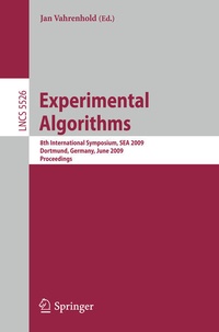 Enlarge image Cover: Experimental Algorithms - Springer