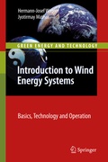 Cover: Introduction to Wind Energy Systems - Springer