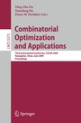 Cover: Combinatorial Optimization and Applications - Springer